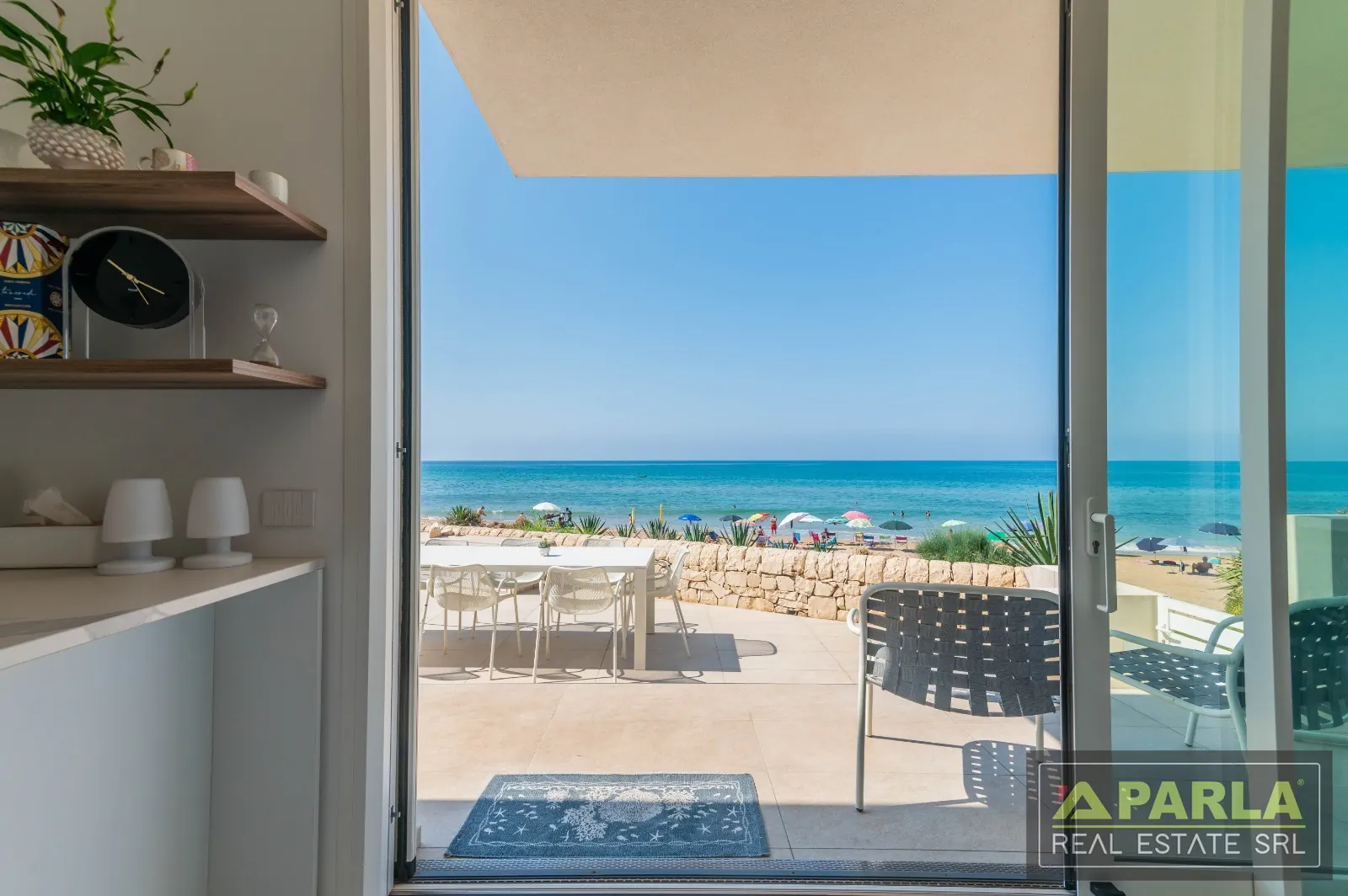 The sea from the living area